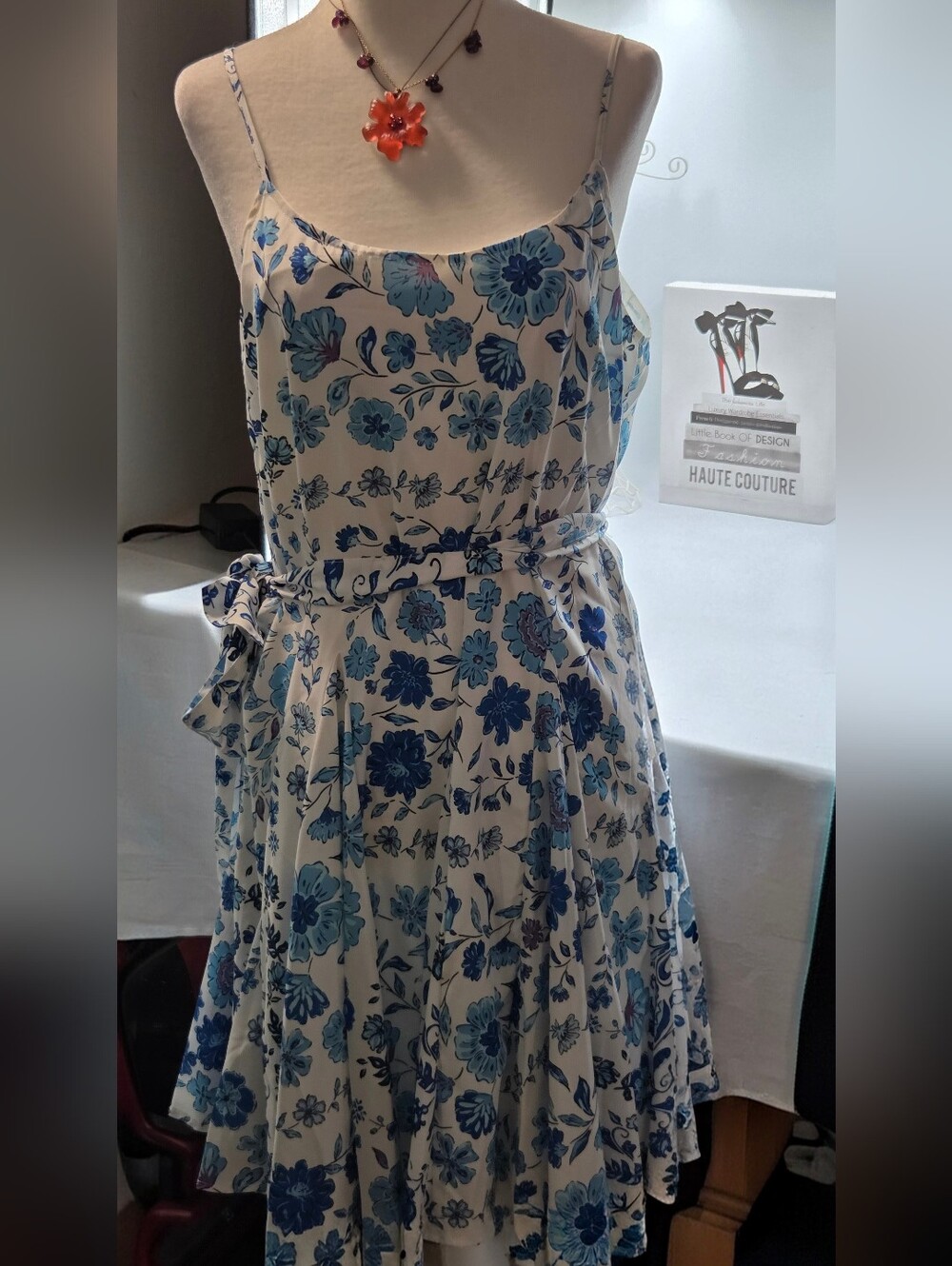 NEW Aqua Women Floral Print Belted Dress